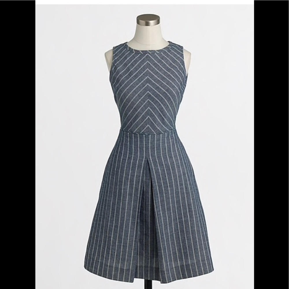 J Crew chevron striped dress.